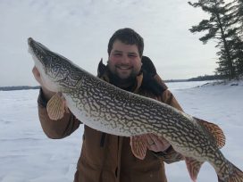 Giant Northern Pike Catch During Winter